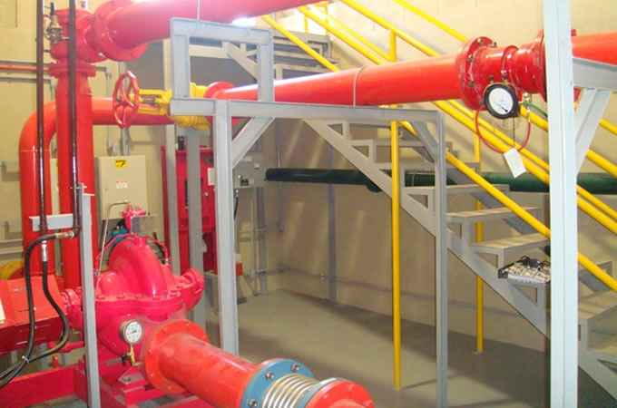 Montagem de sistema de proteção contra incêndio - SPRINKLER