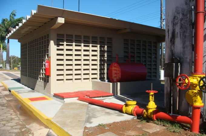 Montagem de sistema de proteção contra incêndio - SPRINKLER