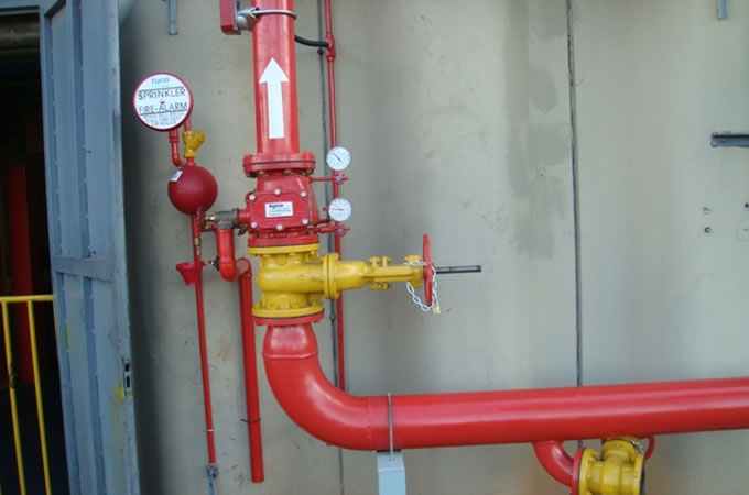 Montagem de sistema de proteção contra incêndio - SPRINKLER